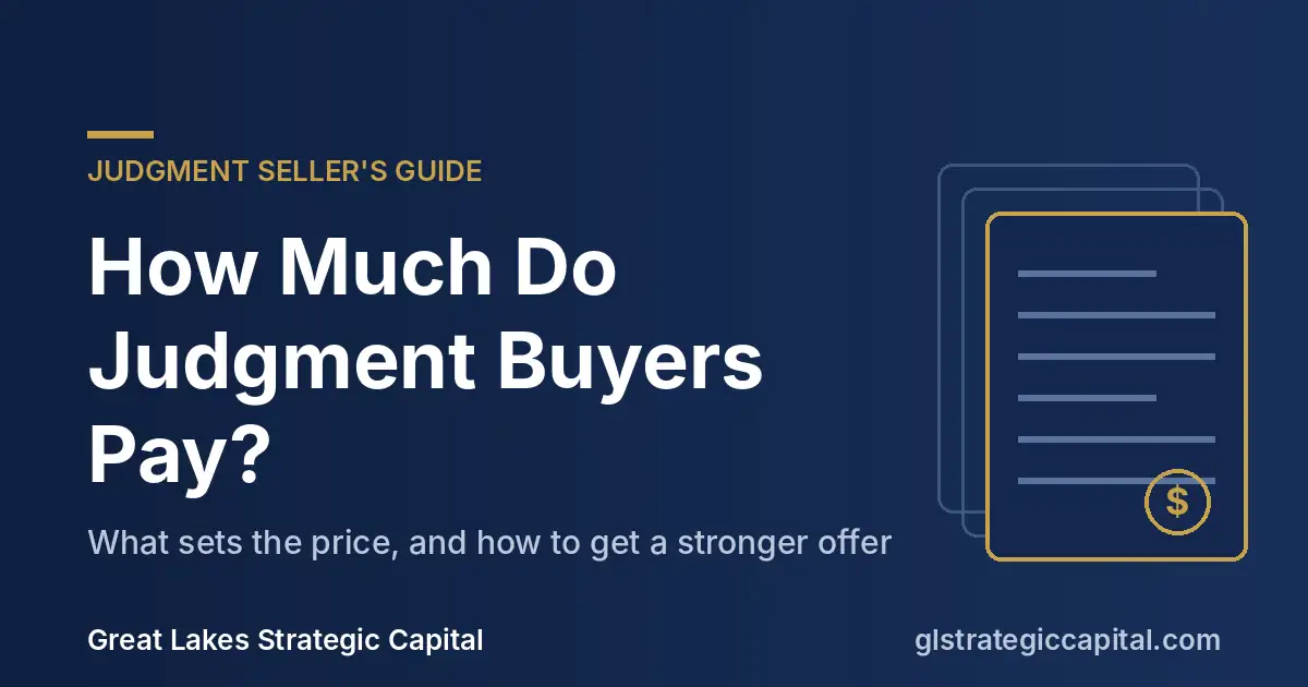 How Much Do Judgment Buyers Pay? Judgment seller's guide from Great Lakes Strategic Capital